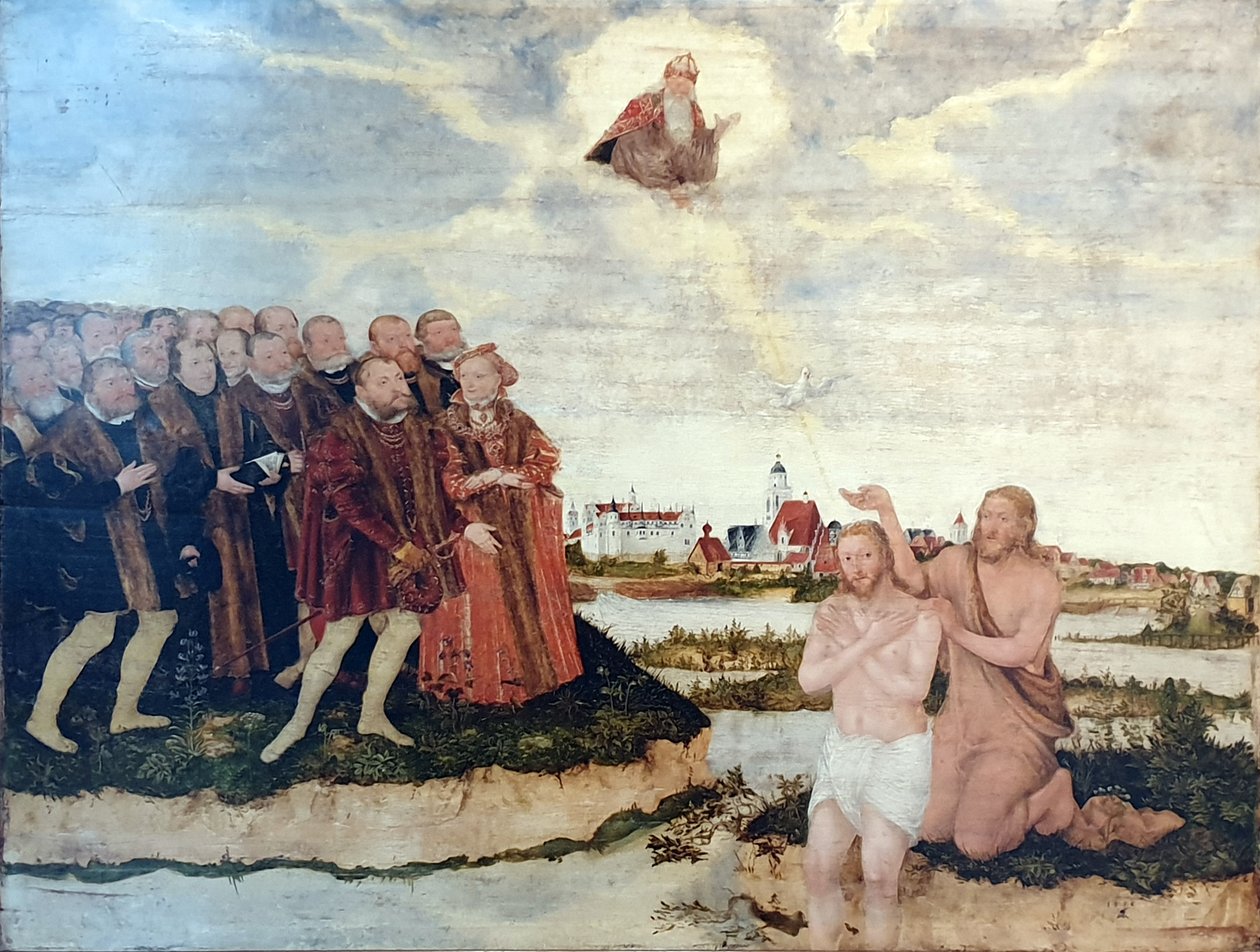 Krisztus megkeresztelkedése alkotó: Lucas Cranach the Younger