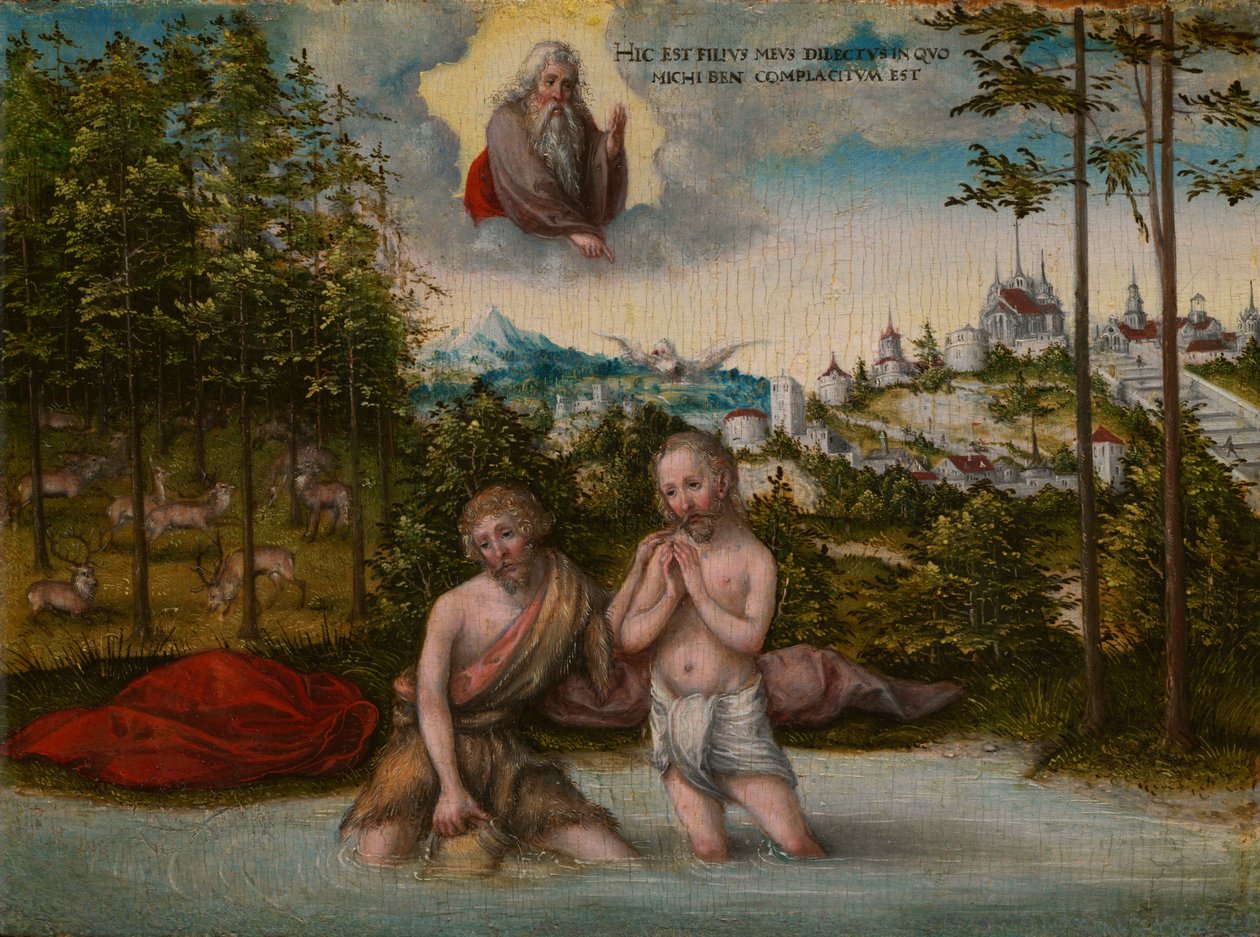 Krisztus megkeresztelkedése alkotó: Lucas Cranach the Younger