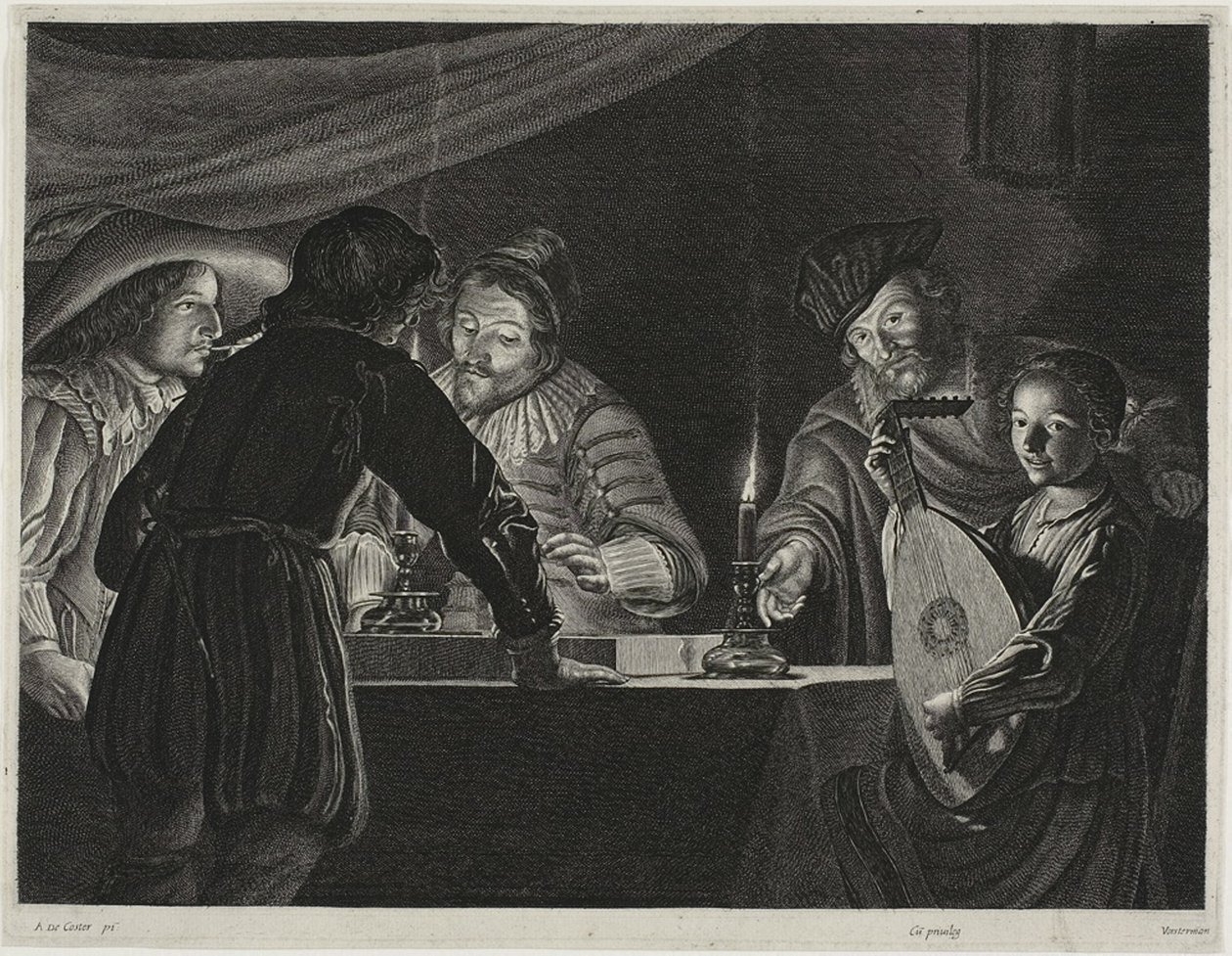 Backgammon játékosok alkotó: Lucas Emil Vorsterman