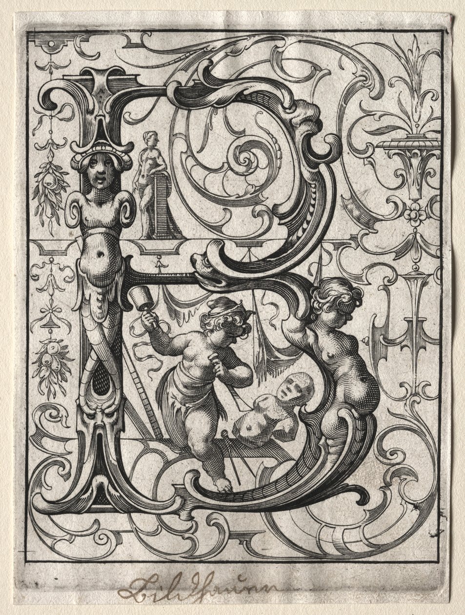 Új ABC-füzet: B, 1627. alkotó: Lucas Kilian