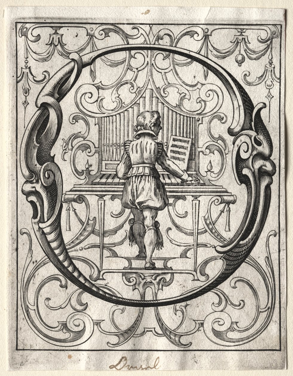 Új ABC füzet: O, 1627. alkotó: Lucas Kilian