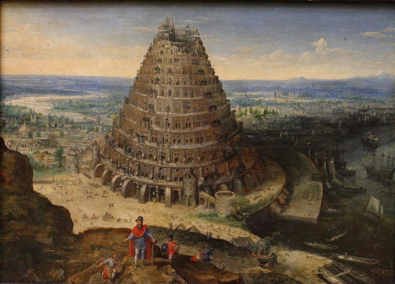 Bábel tornya, 1594 alkotó: Lucas Valckenborch van