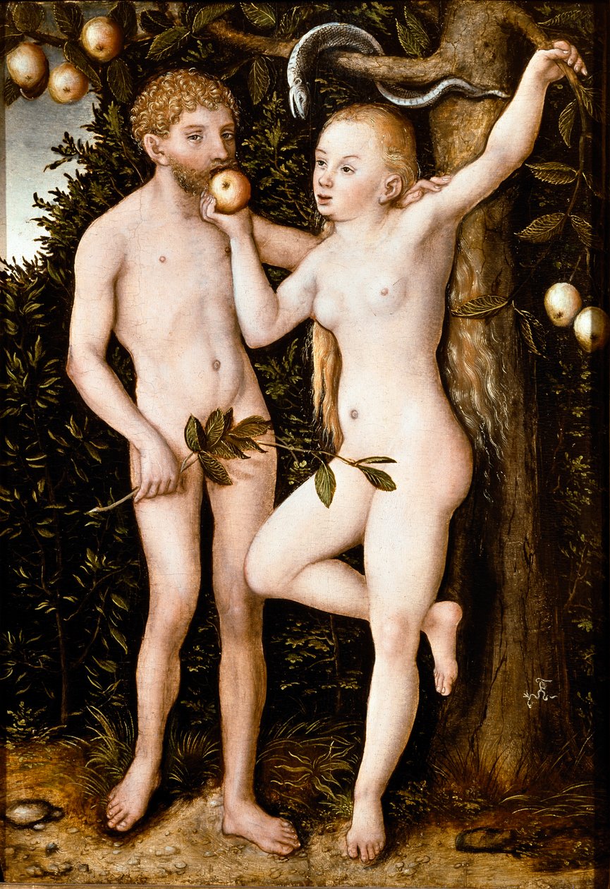 Ádám és Éva (Festmény alkotó: Lucas the Elder Cranach