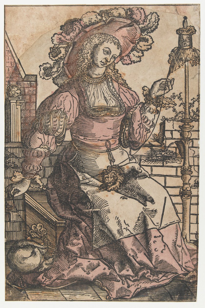 pörgő nő alkotó: Lucas van Leyden (attributed to)