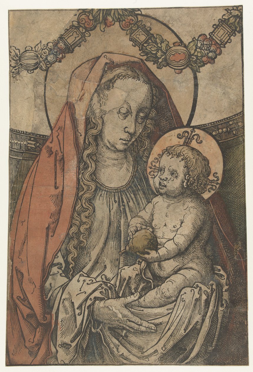 Mária gyermekével alkotó: Lucas van Leyden (circle of)