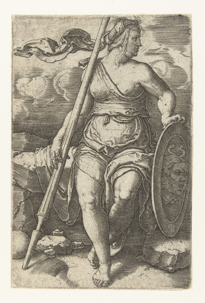 Pallas Athéné alkotó: Lucas van Leyden