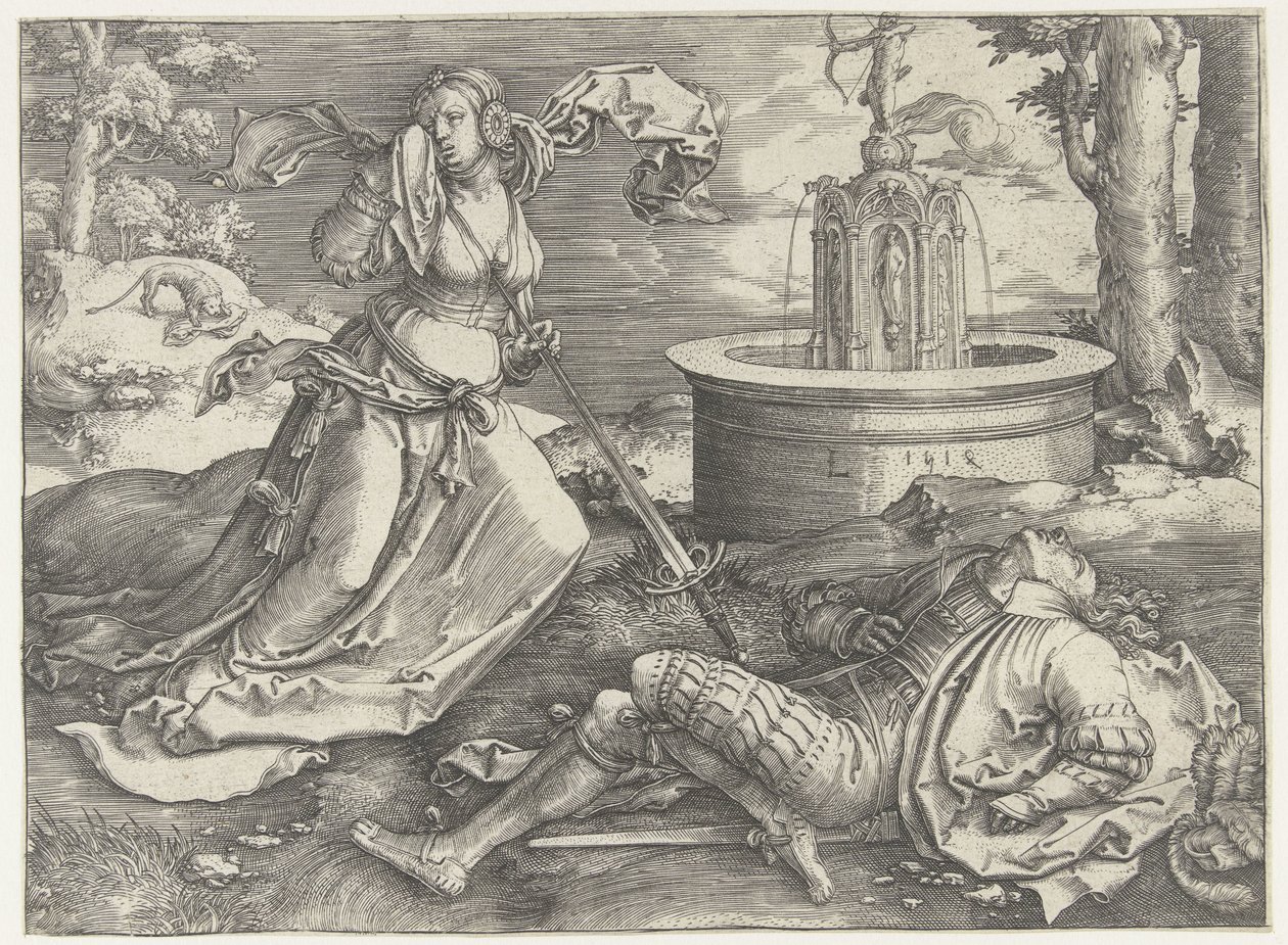 Pyramus és Thisbe alkotó: Lucas van Leyden