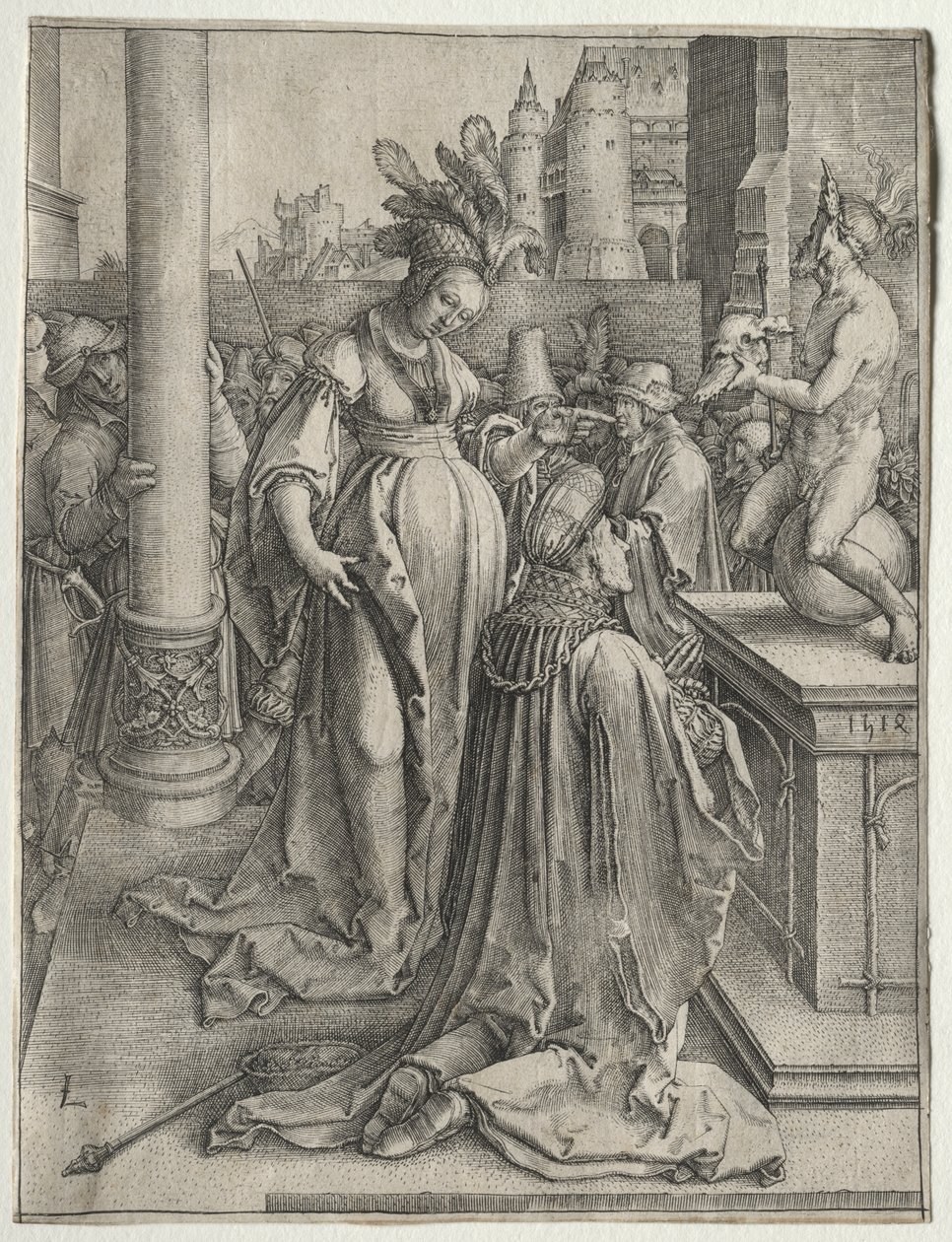Salamon bálványimádása alkotó: Lucas van Leyden