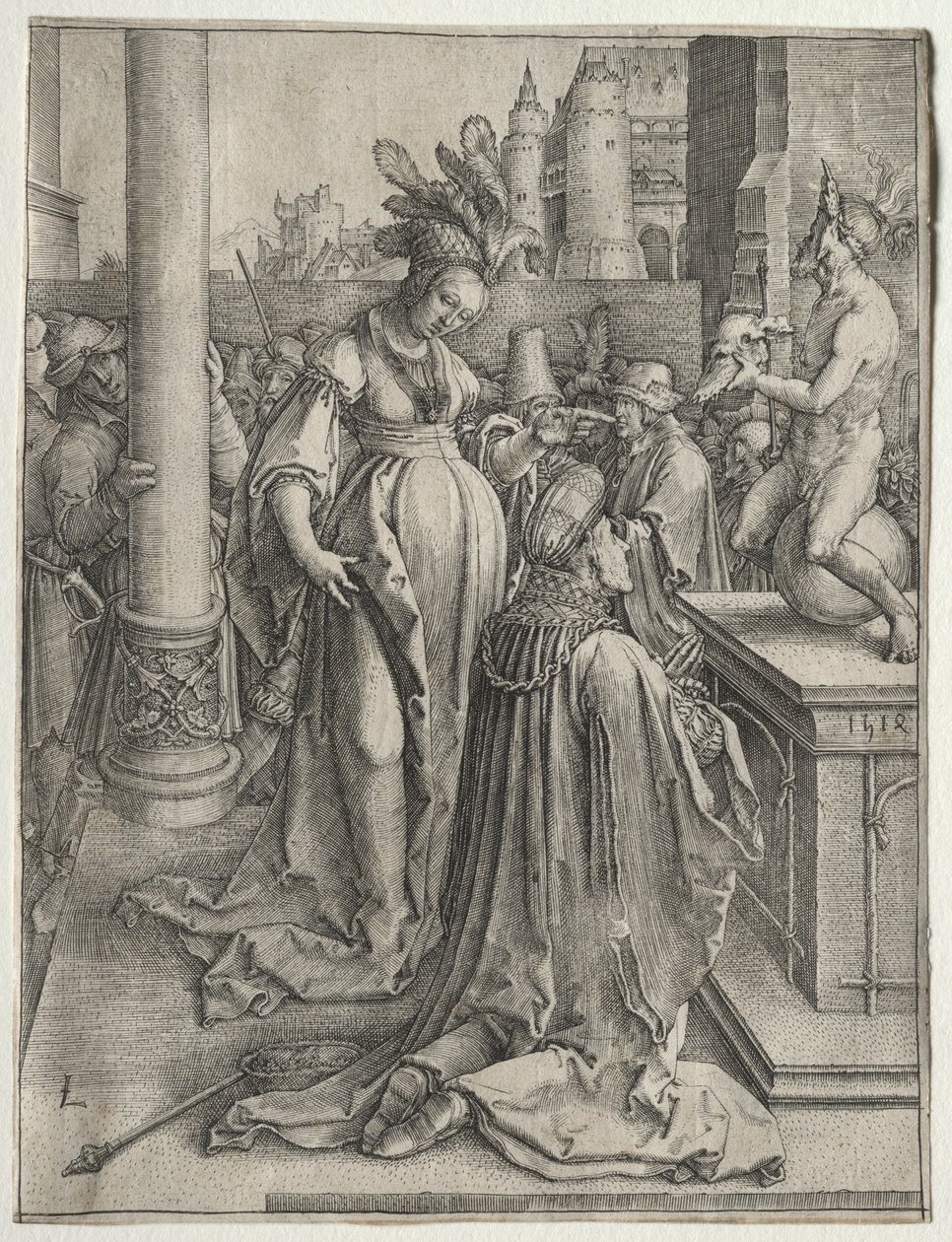 Salamon bálványimádása, 1514. alkotó: Lucas van Leyden