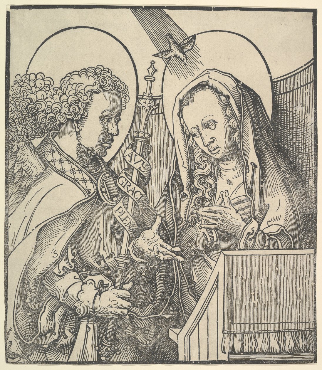 Angyali üdvözlet, 1515. alkotó: Lucas van Leyden