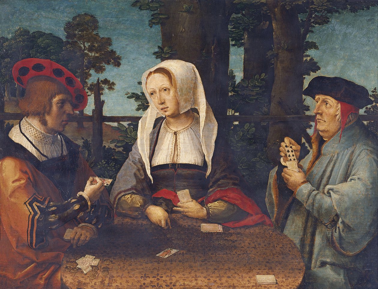 A kártyajátékosok alkotó: Lucas van Leyden