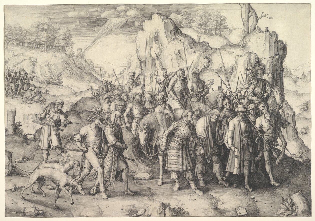 Szent Pál megtérése, 1509. alkotó: Lucas van Leyden