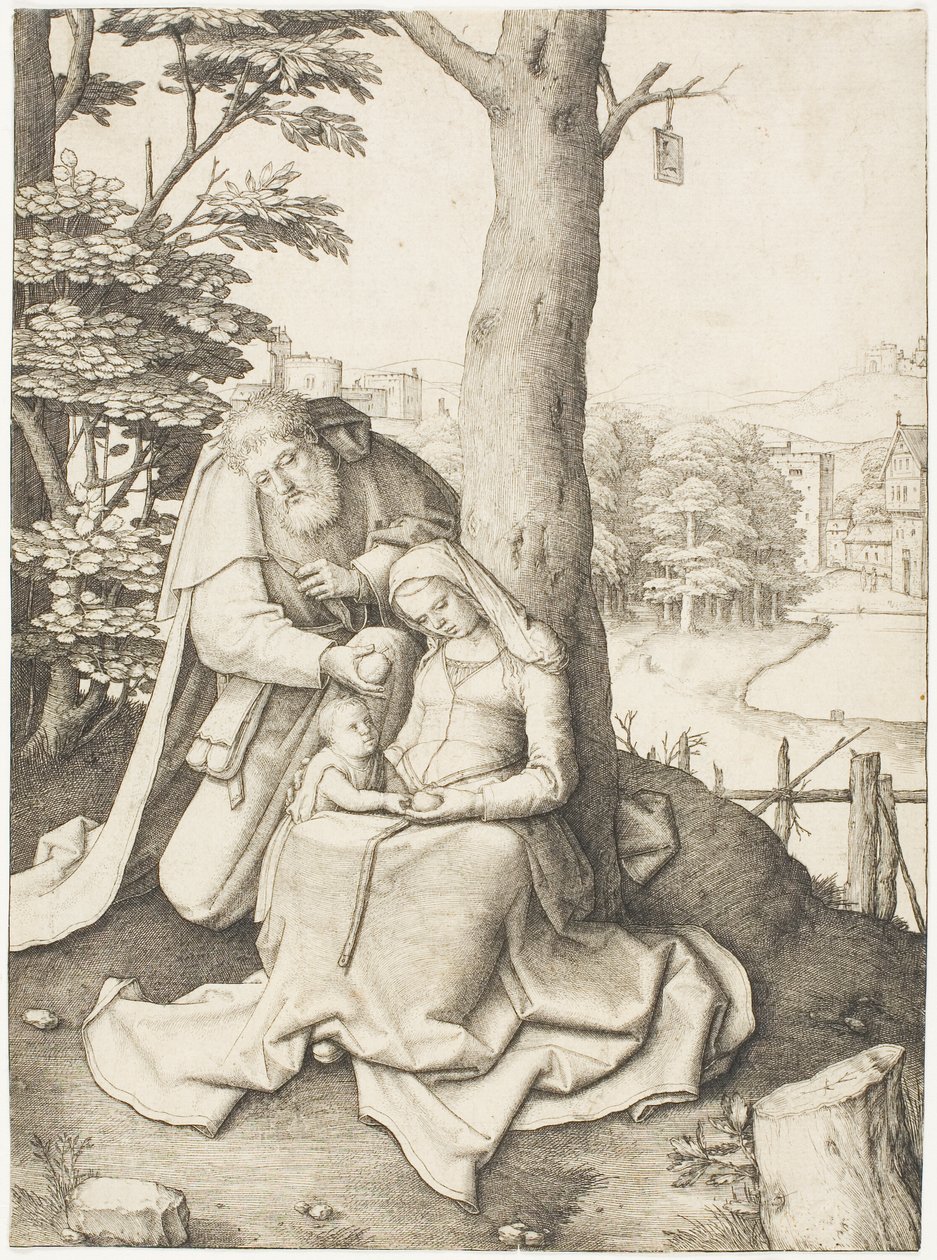 A Szent Család alkotó: Lucas van Leyden