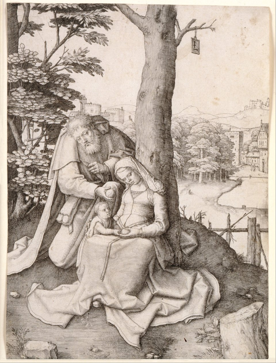 A Szent Család alkotó: Lucas van Leyden
