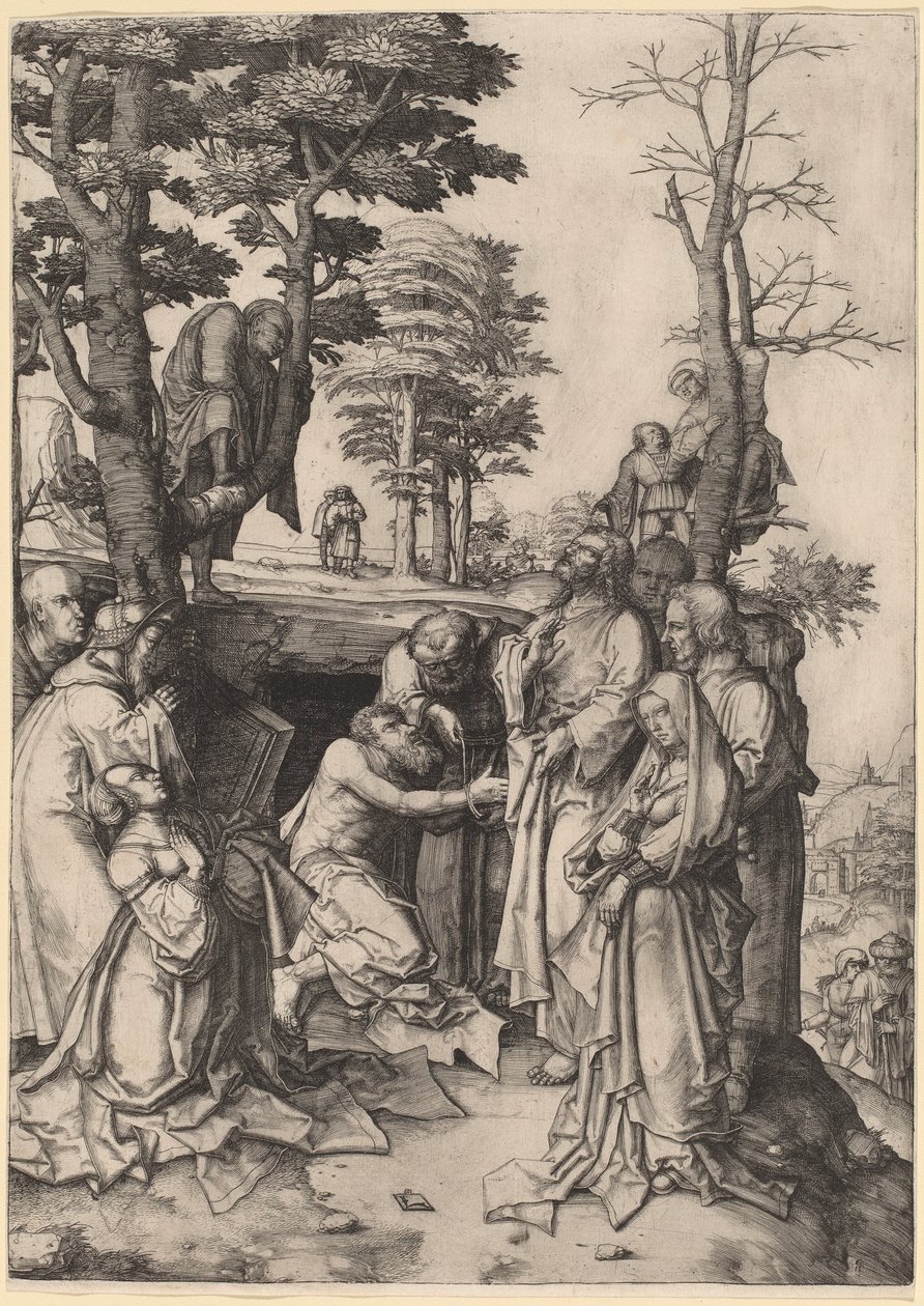 Lázár feltámasztása alkotó: Lucas van Leyden