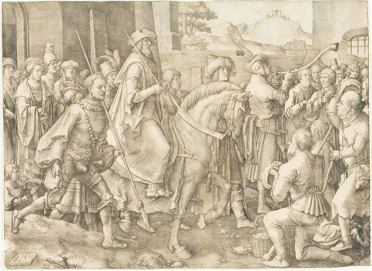 Márdokeus diadala alkotó: Lucas van Leyden