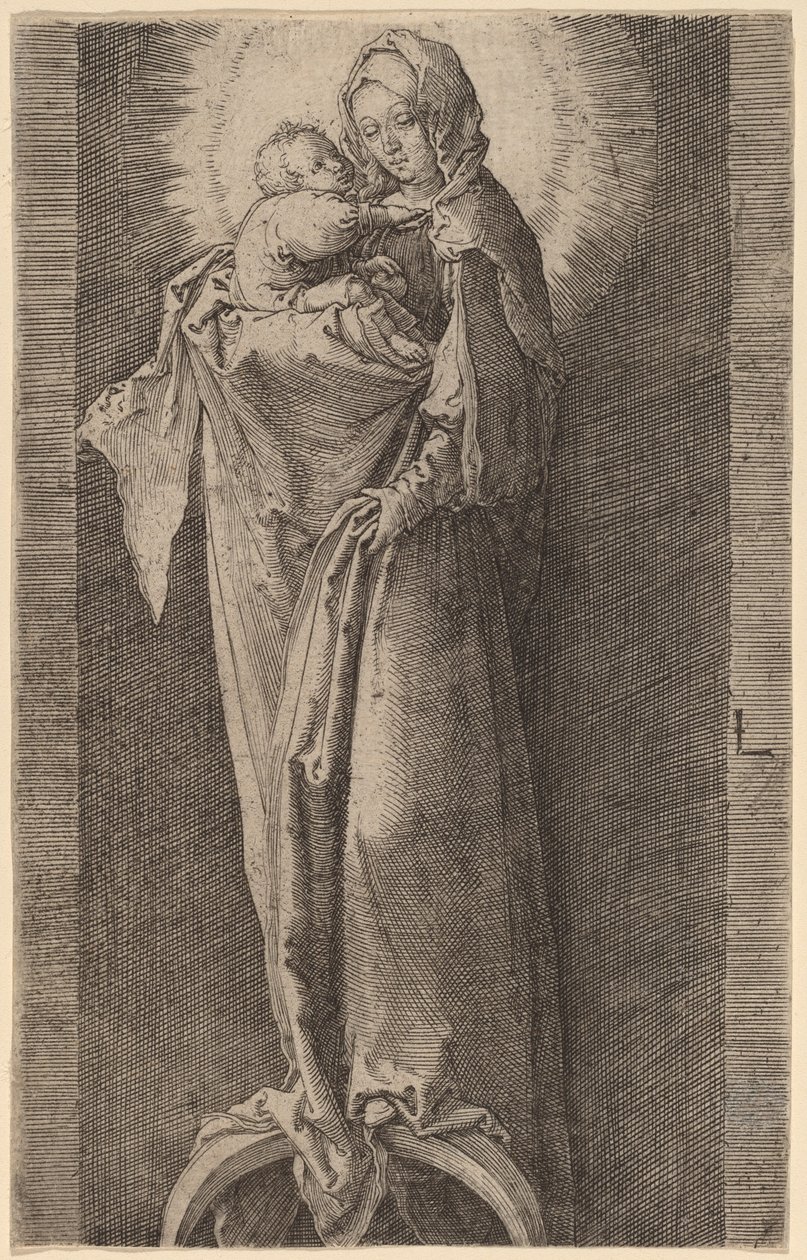 A Szűz a fülkében alkotó: Lucas van Leyden