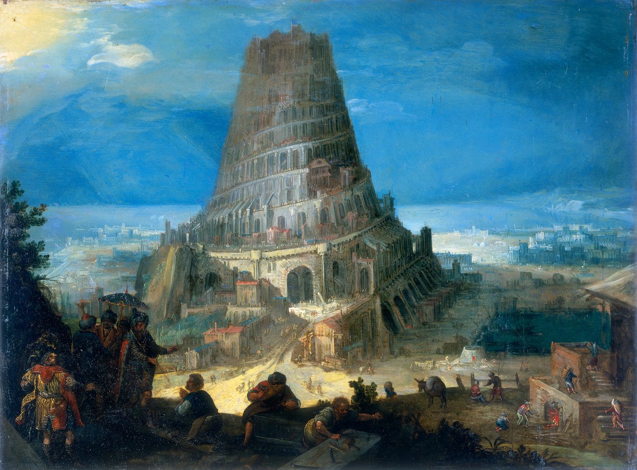 Bábel tornya, 1595 alkotó: Lucas van Valckenborch