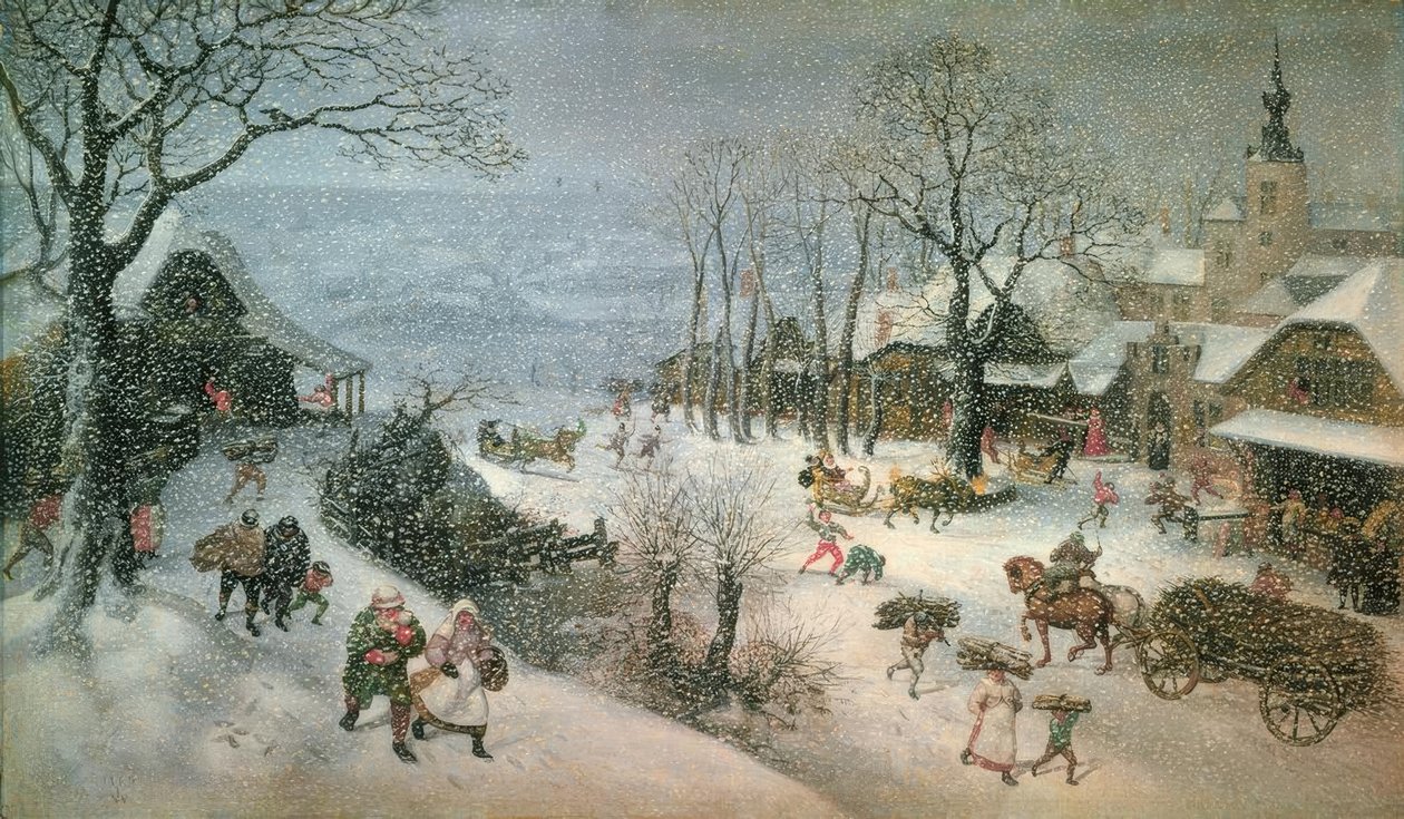 Téli táj - február alkotó: Lucas van Valckenborch