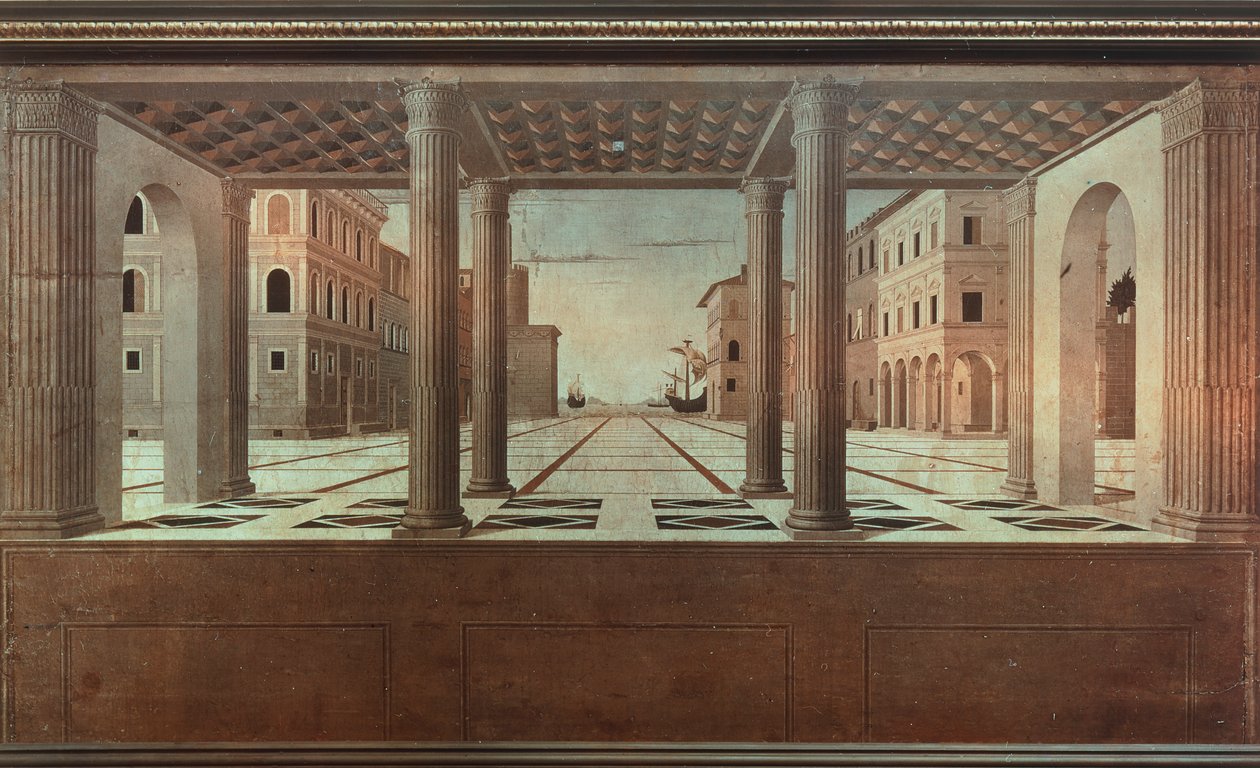 Ideális kilátás, Luciano Laurana (1420-1479). alkotó: Luciano Laurana