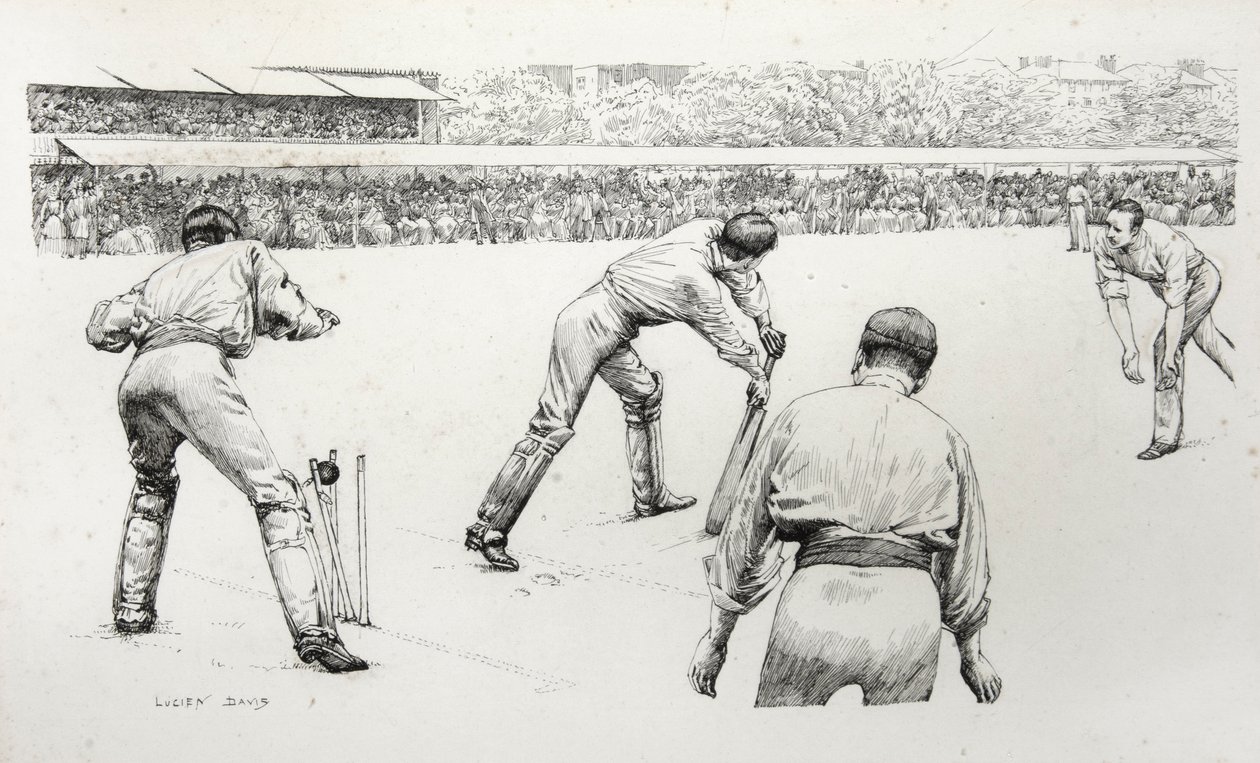 A Match at Lords (tinta) alkotó: Lucien Davis