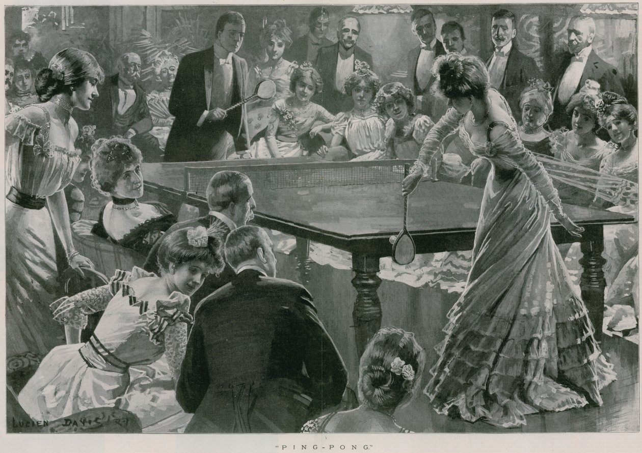 Ping-Pong (litográfia) alkotó: Lucien Davis
