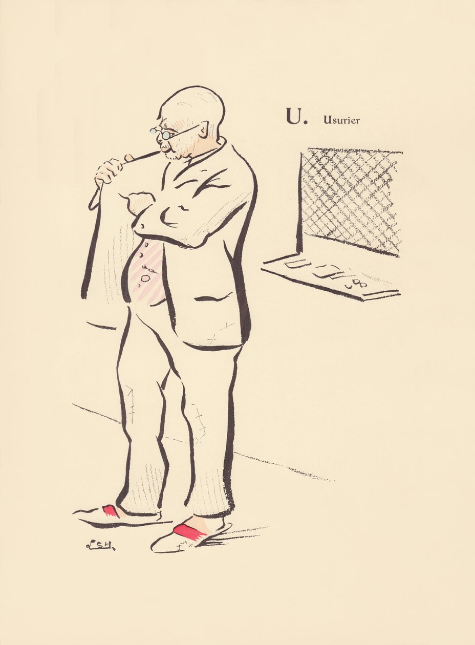 U. uzsorás alkotó: Lucien L. (active 1904) Henreaux
