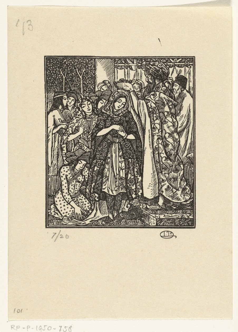 Eszter megkoronázása alkotó: Lucien Pissarro