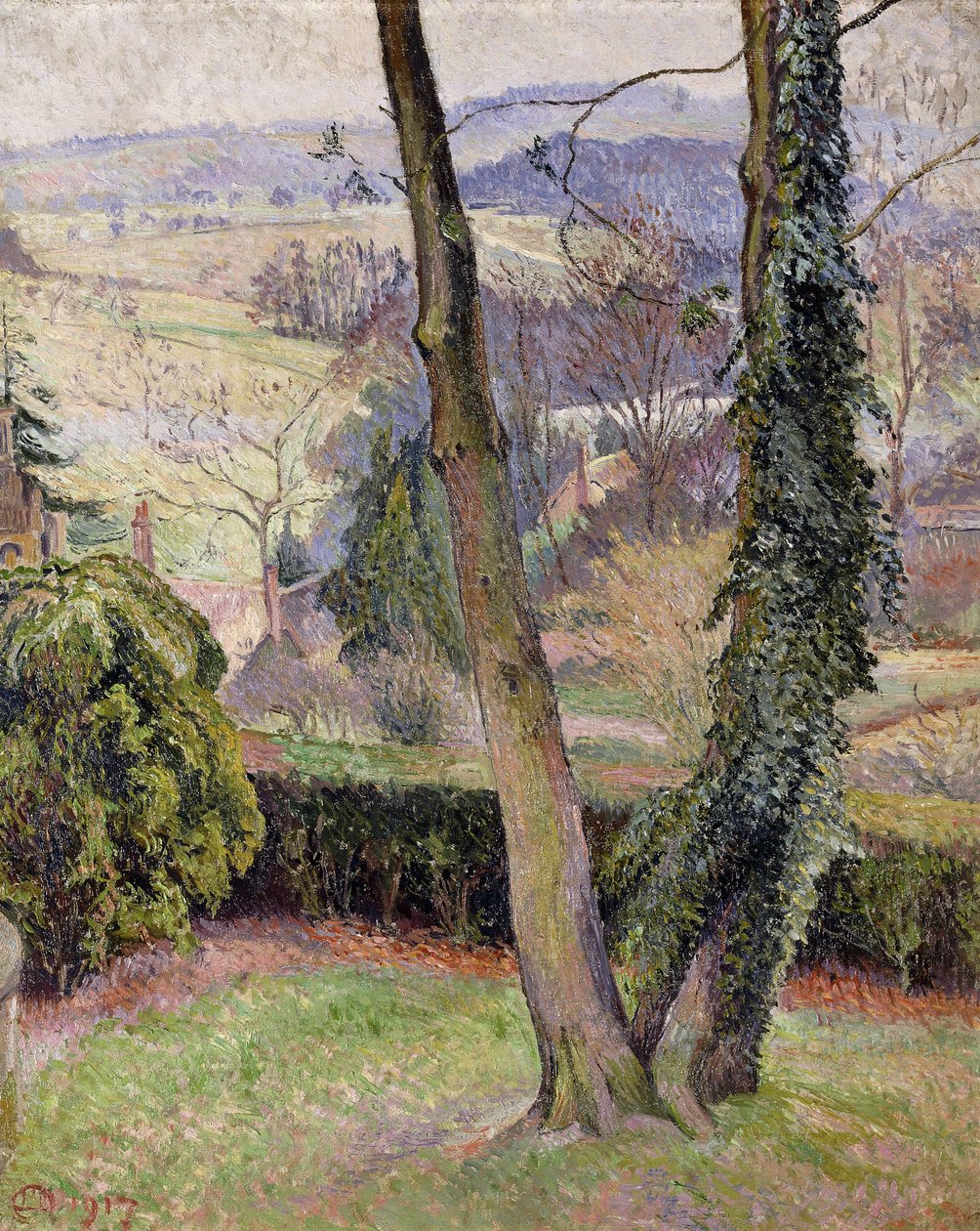 Frost and Mist, Summerleaze, East Knoyle alkotó: Lucien Pissarro