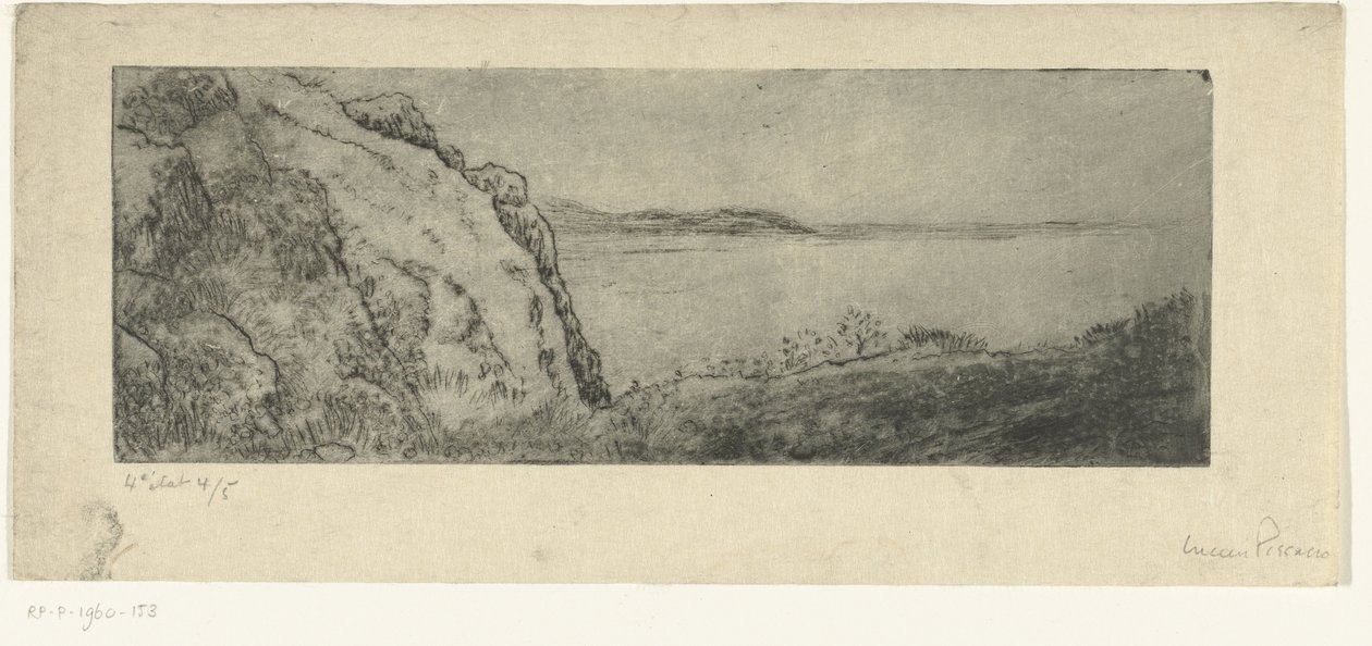 Dombok a parton alkotó: Lucien Pissarro