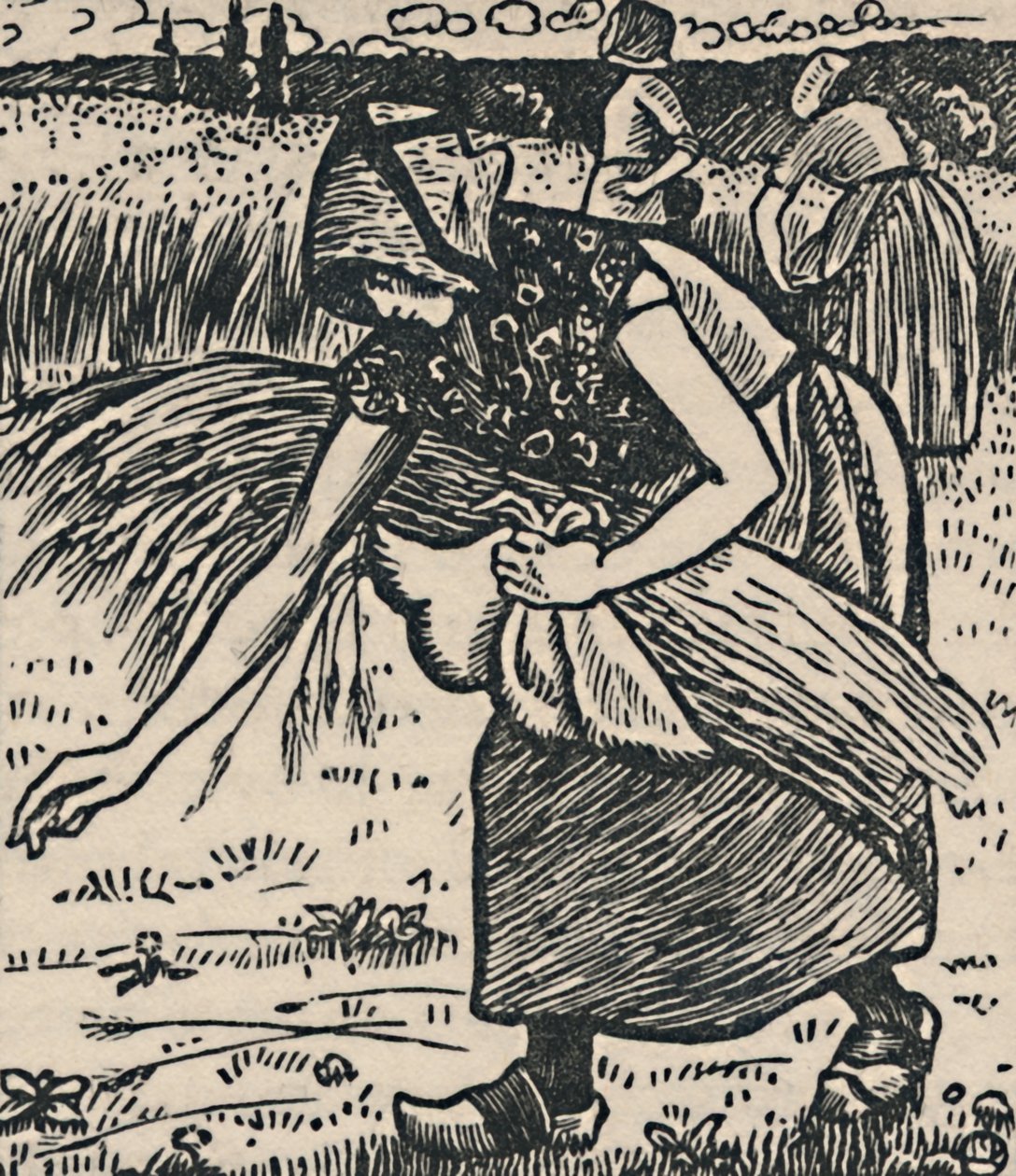 Ruth Gleaning, 1919 alkotó: Lucien Pissarro