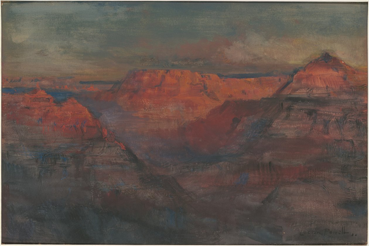 The Afterglow, Grand Canyon, Arizona alkotó: Lucien Whiting Powell