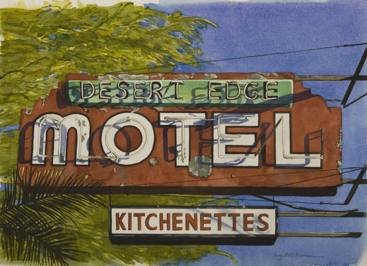 Desert Edge Motel, 2006 (wc papíron) alkotó: Lucy Masterman