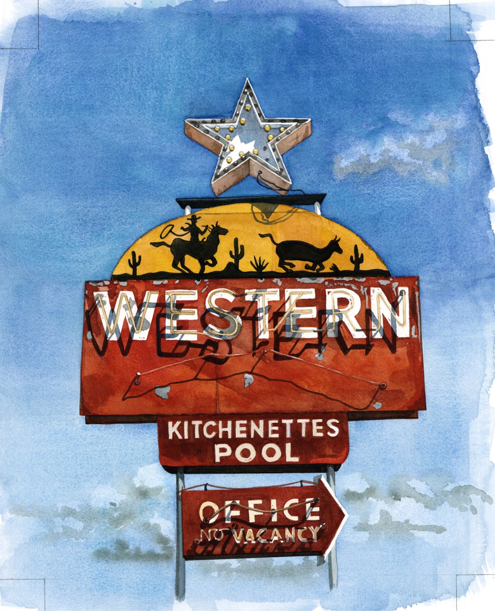 Lone Star, 2004 (wc papíron) alkotó: Lucy Masterman