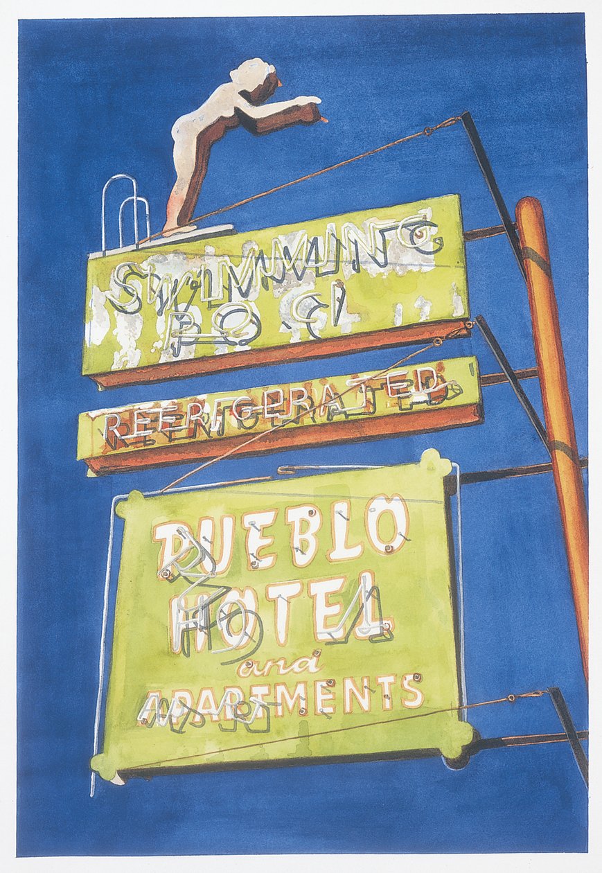 Pueblo Hotel, 2001 (wc papíron) alkotó: Lucy Masterman