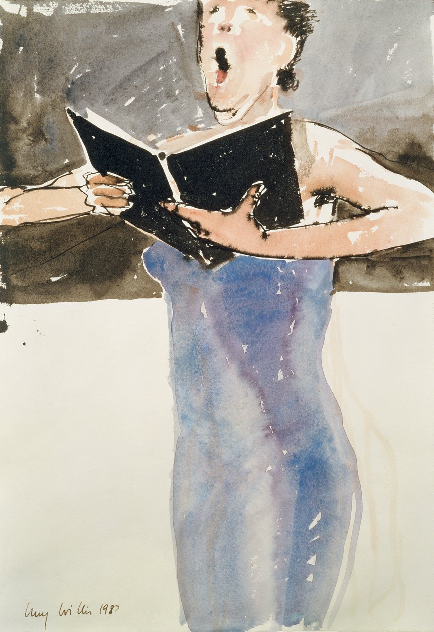 Carmina Burana, 1987 (toll és tinta WC-vel, papíron) alkotó: Lucy Willis