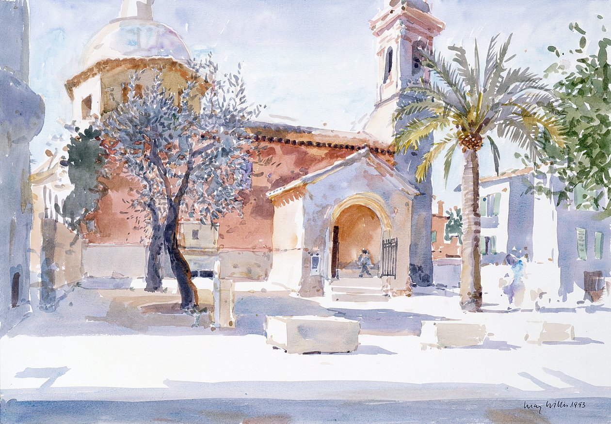 Provence-i templom, 1993 (wc papíron) alkotó: Lucy Willis