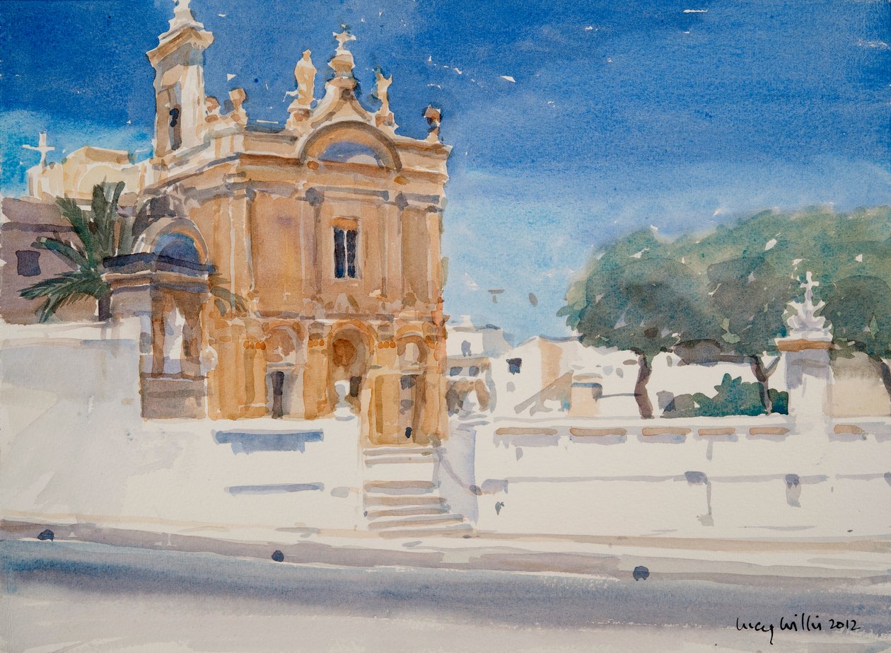 A Capuccini-templom, 2012 (wc papíron) alkotó: Lucy Willis