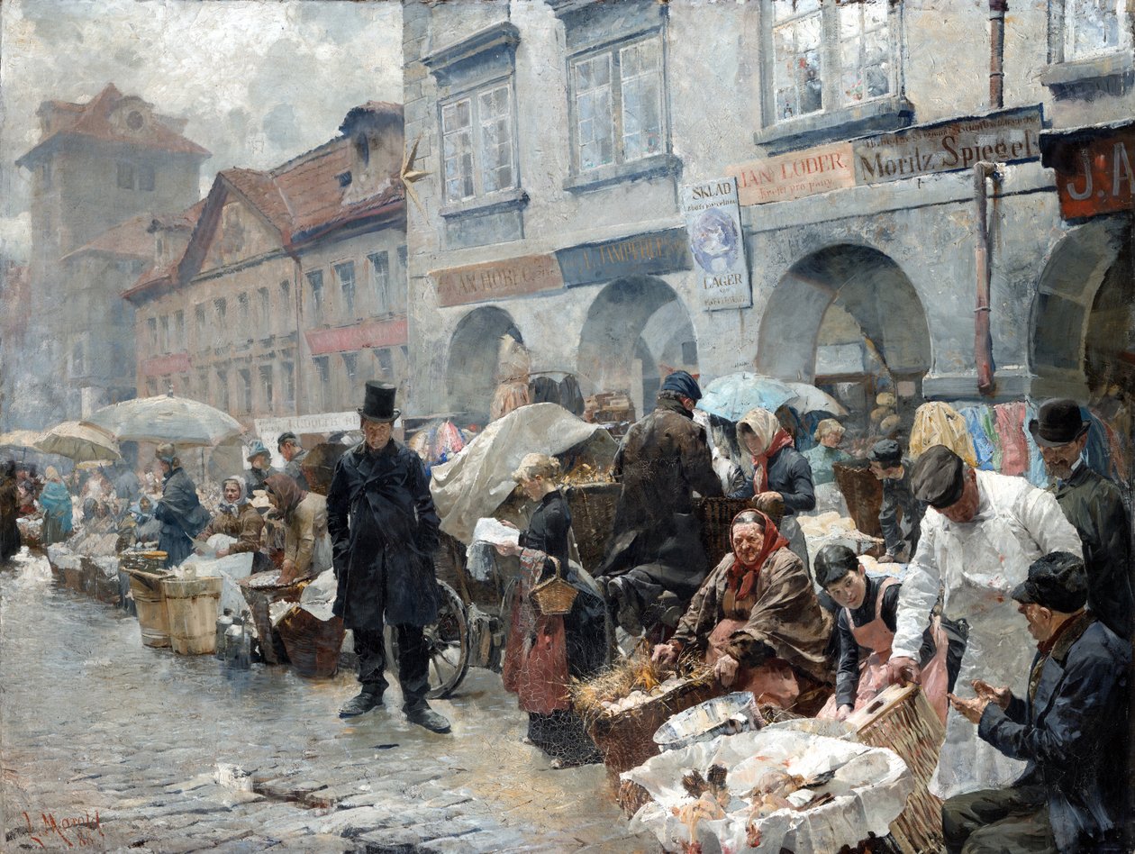 Tojáspiac Prágában alkotó: Luděk Marold
