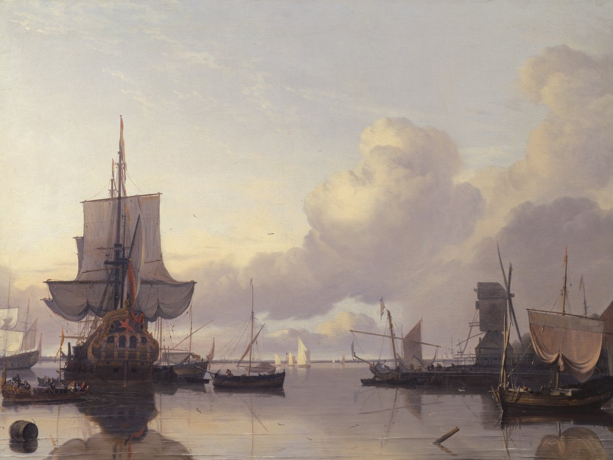 Kikötő alkotó: Ludolf Backhuysen