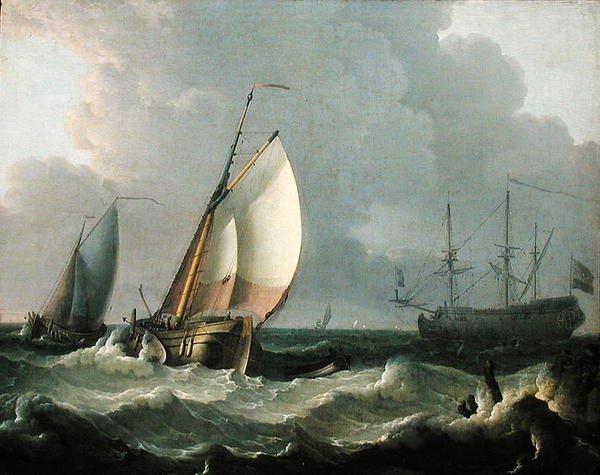 Tengeri tájkép alkotó: Ludolf Backhuysen