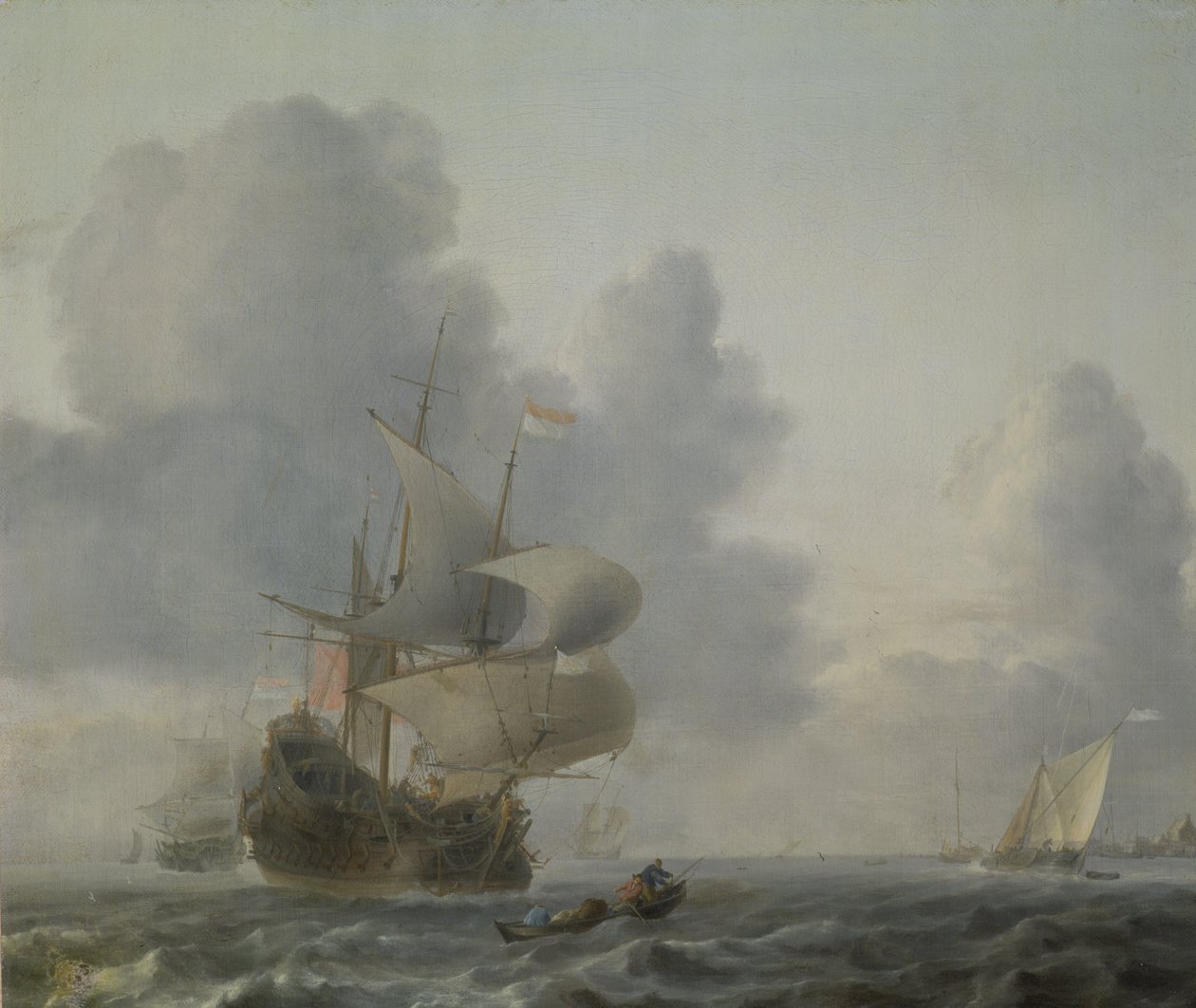 Viharos tenger, 1690 alkotó: Ludolf Backhuysen