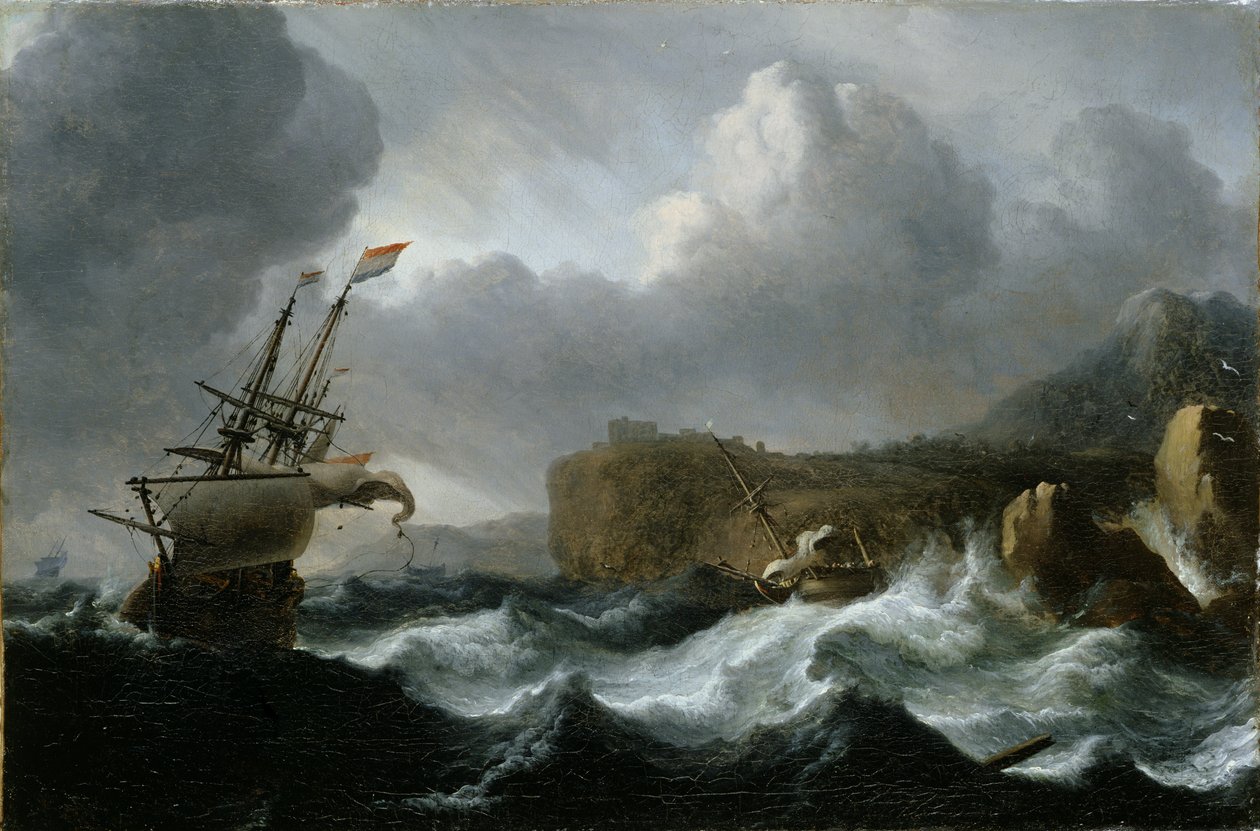 Viharos tenger alkotó: Ludolf Backhuysen