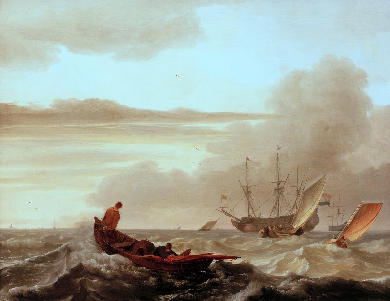 L.Backhuysen, Mozgó tenger alkotó: Ludolf Backhuysen