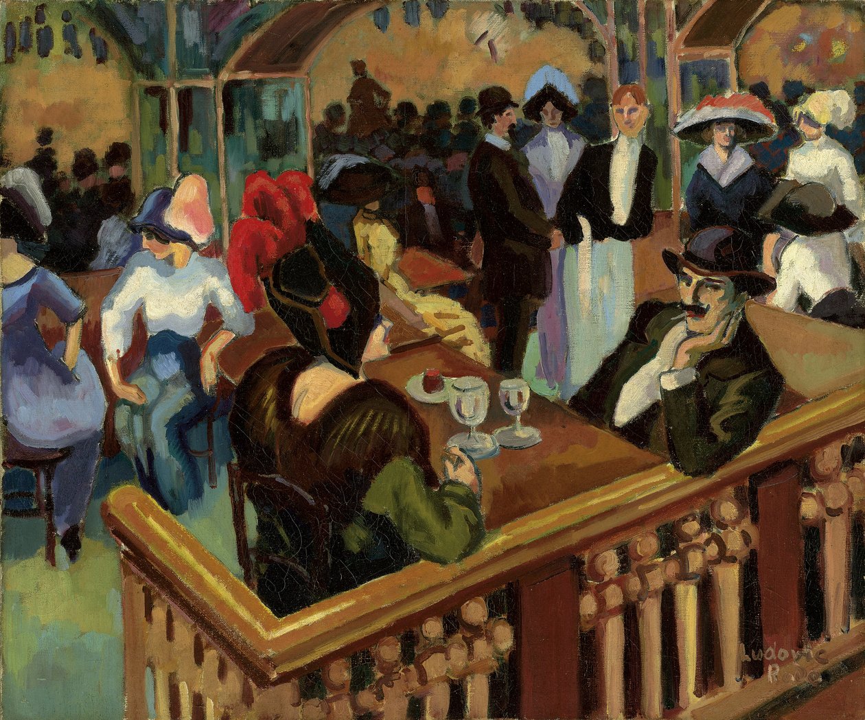 Cafe Parisien (Bal Tabarin) alkotó: Ludovic Rodolphe Pissarro