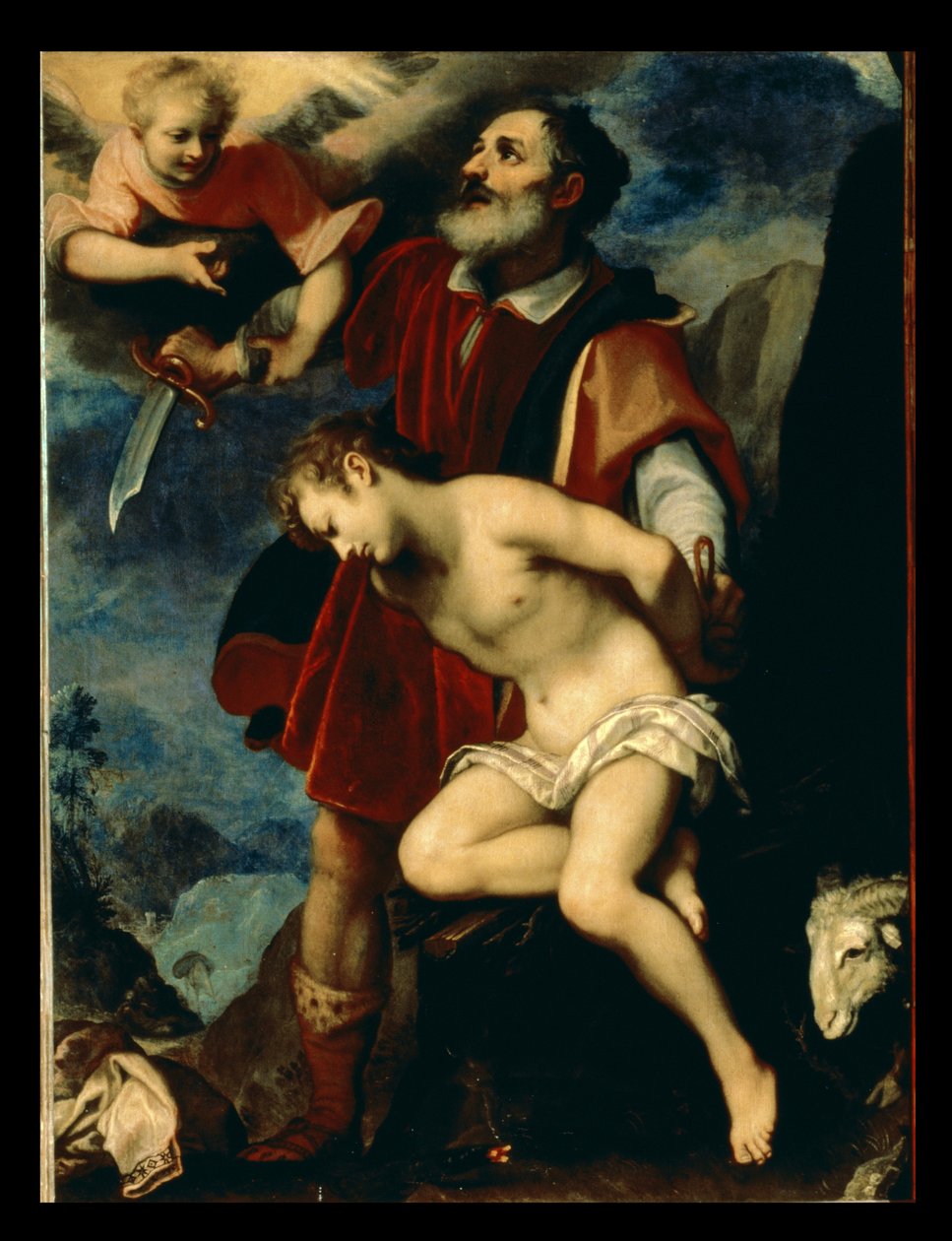 Izsák áldozata alkotó: Ludovico Cardi Cigoli