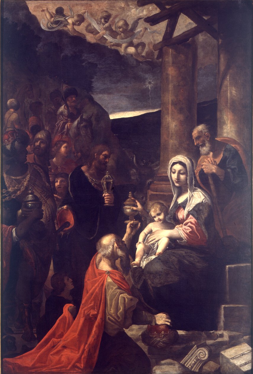 A mágusok imádása alkotó: Ludovico Carracci