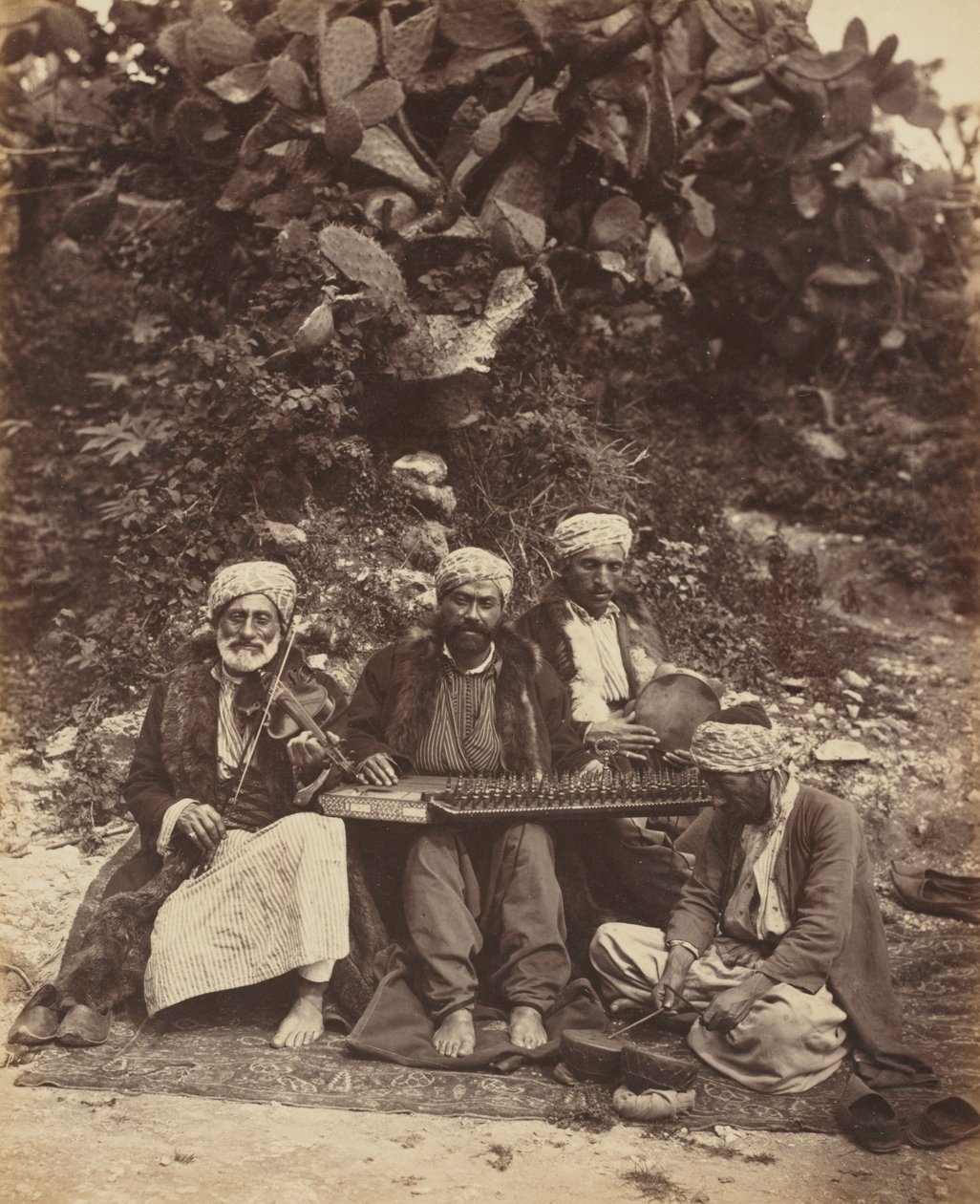 Arab zenészek, 1864. alkotó: Ludovico Wolfgang Hart