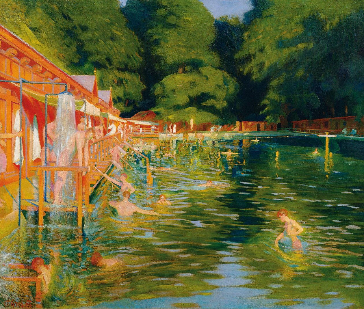 Uszoda, 1905. alkotó: Ludwig Ferdinand Graf