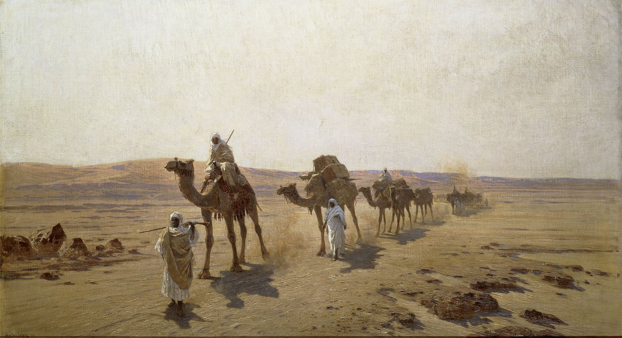 Egy arab karaván, 1903 alkotó: Ludwig Hans Fischer